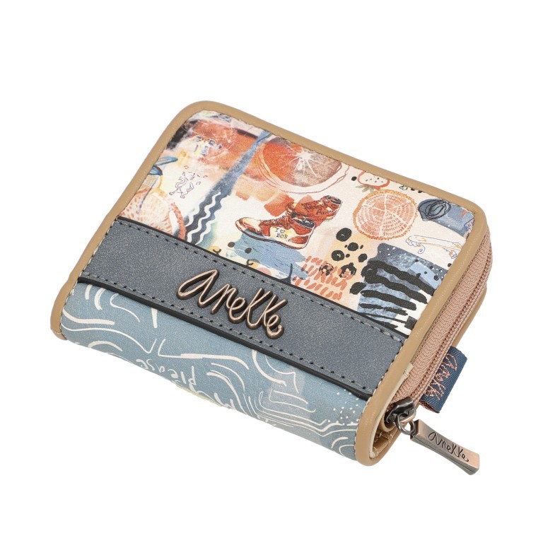 Geldbörse Fun & Music Wallet Hellblau, Farbe: blau/petrol, Marke: Anekke, EAN: 8434172160705, Abmessungen in cm: 10x9x2, Bild 11 von 12