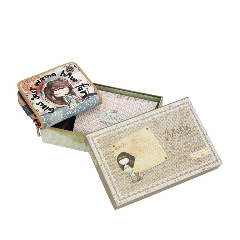 Geldbörse Fun & Music Wallet Hellblau, Farbe: blau/petrol, Marke: Anekke, EAN: 8434172160705, Abmessungen in cm: 10x9x2, Bild 12 von 12