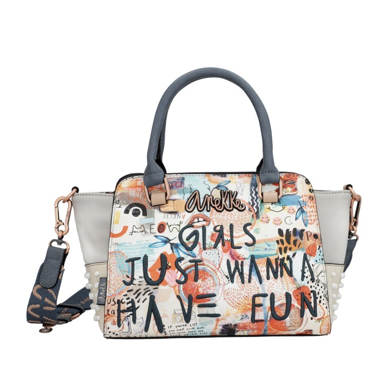 Handtasche Fun & Music Shorthandle Bag Grau, Farbe: grau, Marke: Anekke, EAN: 8434172161603, Bild 2 von 11