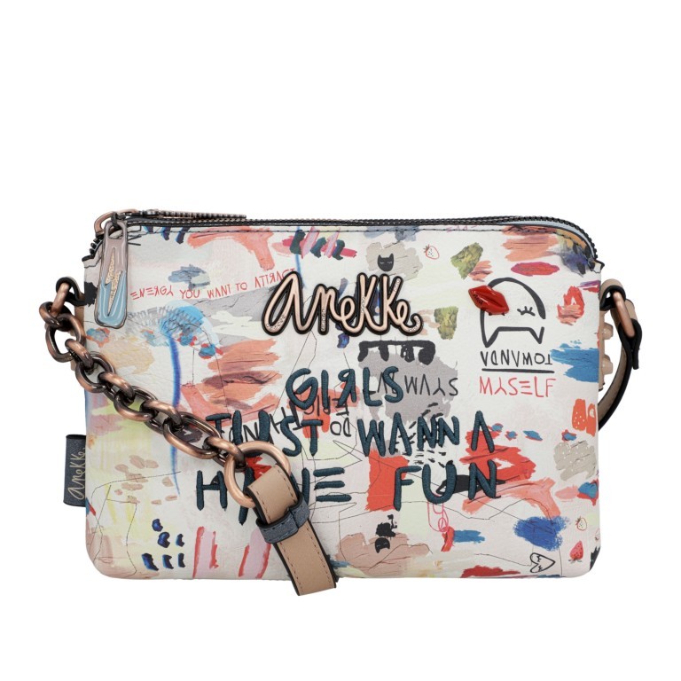 Umhängetasche Fun & Music Crossover Bag Beige, Farbe: bunt, Marke: Anekke, EAN: 8434172161900, Abmessungen in cm: 23x16x8, Bild 1 von 8