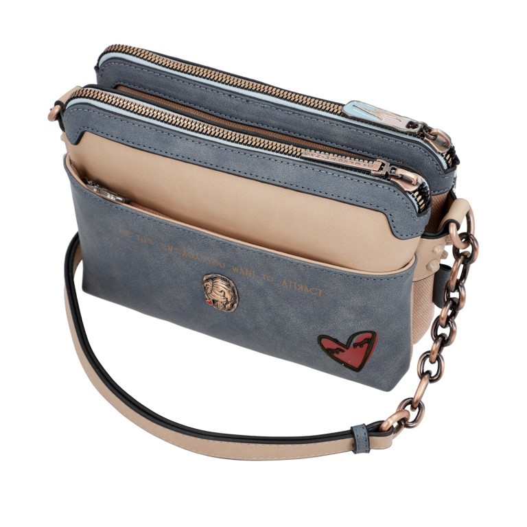 Umhängetasche Fun & Music Crossover Bag Beige, Farbe: bunt, Marke: Anekke, EAN: 8434172161900, Abmessungen in cm: 23x16x8, Bild 6 von 8
