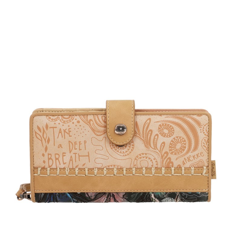 Geldbörse Mediterranean Wallet mit Handschlaufe Black, Farbe: schwarz, Marke: Anekke, EAN: 8434172175907, Abmessungen in cm: 18.5x10x3, Bild 3 von 8