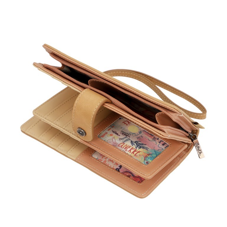 Geldbörse Mediterranean Wallet mit Handschlaufe Black, Farbe: schwarz, Marke: Anekke, EAN: 8434172175907, Abmessungen in cm: 18.5x10x3, Bild 7 von 8
