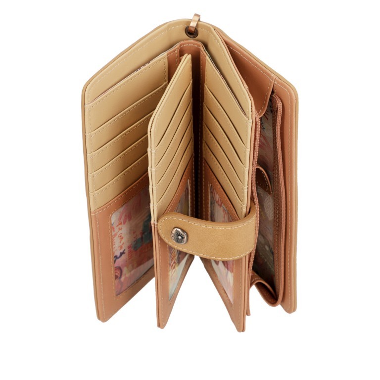 Geldbörse Mediterranean Wallet mit Handschlaufe Black, Farbe: schwarz, Marke: Anekke, EAN: 8434172175907, Abmessungen in cm: 18.5x10x3, Bild 8 von 8