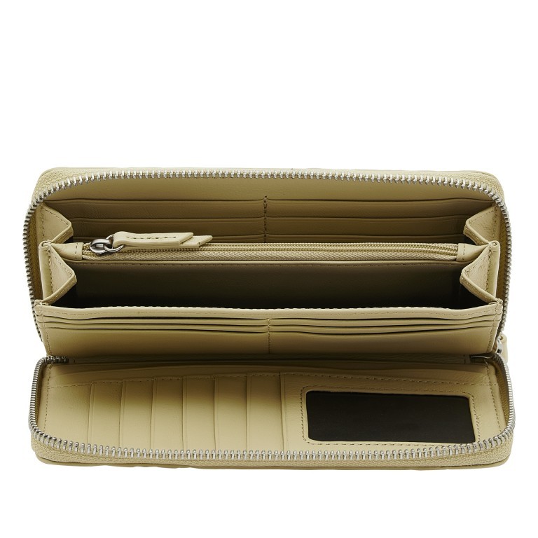 Geldbörse Waxy Kroko Gigi Wallet mit RFID-Schutz Warm Beige, Farbe: beige, Marke: Liebeskind Berlin, EAN: 4064657015936, Abmessungen in cm: 19x9.5x2.5, Bild 3 von 4