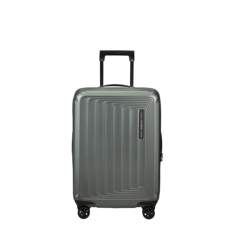 Koffer Nuon Spinner 55 erweiterbar Matt Sage Khaki, Farbe: blau/petrol, Marke: Samsonite, EAN: 5400520163455, Abmessungen in cm: 40x55x20, Bild 1 von 21