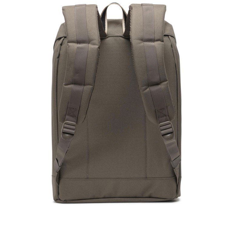 Rucksack Retreat Rubber Straps Volumen 18 Liter Bungee Cord Black, Farbe: braun, Marke: Herschel, EAN: 0828432544820, Abmessungen in cm: 34x46x12, Bild 3 von 5