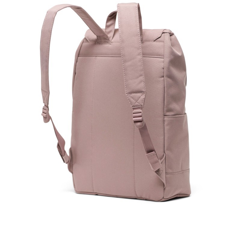 Rucksack Retreat Small Eco Rubber Straps Volumen 14.5 Liter Ash Rose, Farbe: rosa/pink, Marke: Herschel, EAN: 0828432551293, Abmessungen in cm: 27.9x41.9x14, Bild 3 von 6