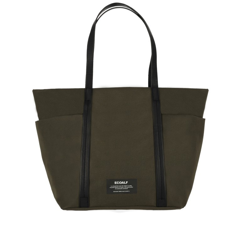 Shopper SakAlf Leave Green, Farbe: grün/oliv, Marke: Ecoalf, EAN: 8445336244292, Abmessungen in cm: 29.5x31x18, Bild 1 von 5