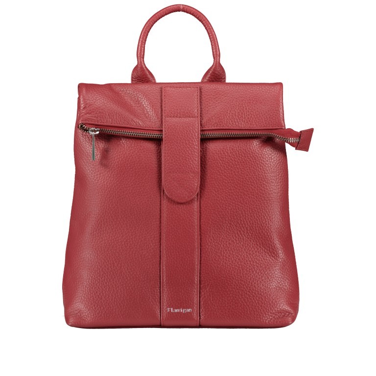 Rucksack Como M 24 Rot, Farbe: rot/weinrot, Marke: Flanigan, EAN: 4035486011369, Abmessungen in cm: 27x30x9, Bild 1 von 7