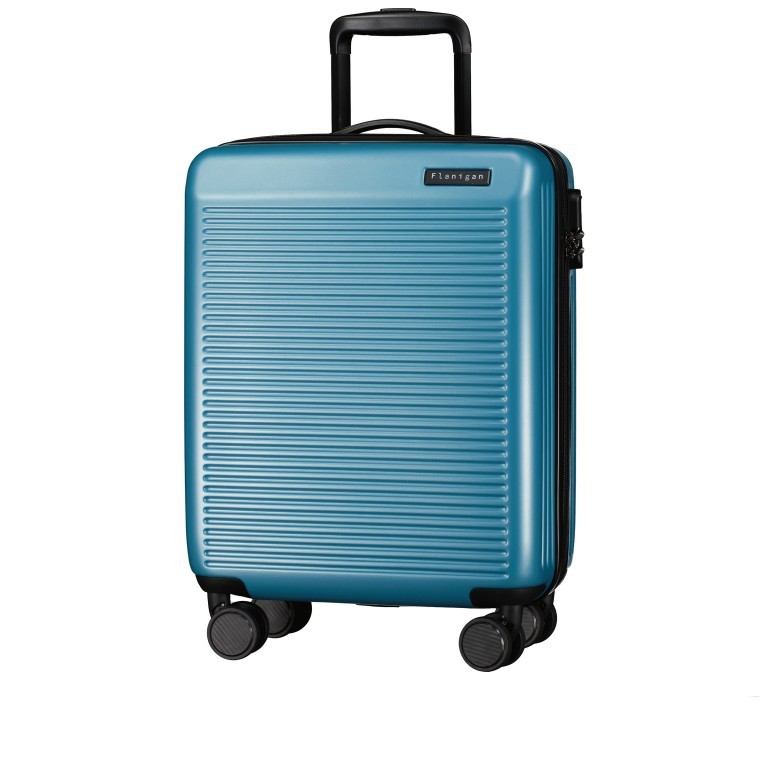 Koffer Barbosa S IATA-konform Eisblau, Farbe: blau/petrol, Marke: Flanigan, EAN: 4048171004775, Abmessungen in cm: 39x55x20, Bild 2 von 8