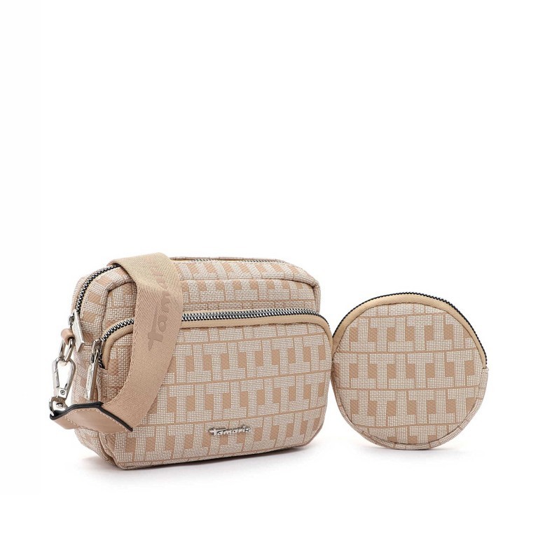 Umhängetasche Jody Sand, Farbe: beige, Marke: Tamaris, EAN: 4063512072541, Abmessungen in cm: 17.5x13x7, Bild 2 von 5