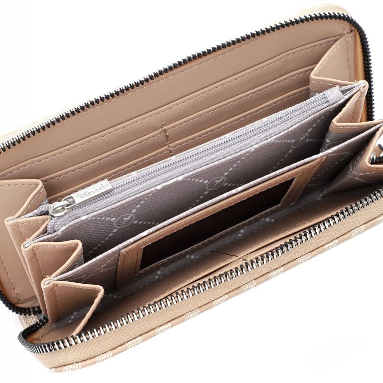 Geldbörse Jody Sand, Farbe: beige, Marke: Tamaris, EAN: 4063512066342, Abmessungen in cm: 19.5x10.5x2.5, Bild 4 von 5