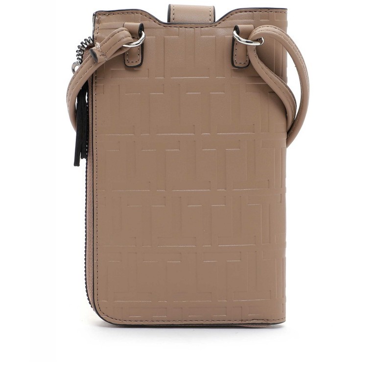 Handy- / Umhängetasche Juliane Taupe, Farbe: taupe/khaki, Marke: Tamaris, EAN: 4063512065758, Abmessungen in cm: 12.5x19x2, Bild 3 von 5