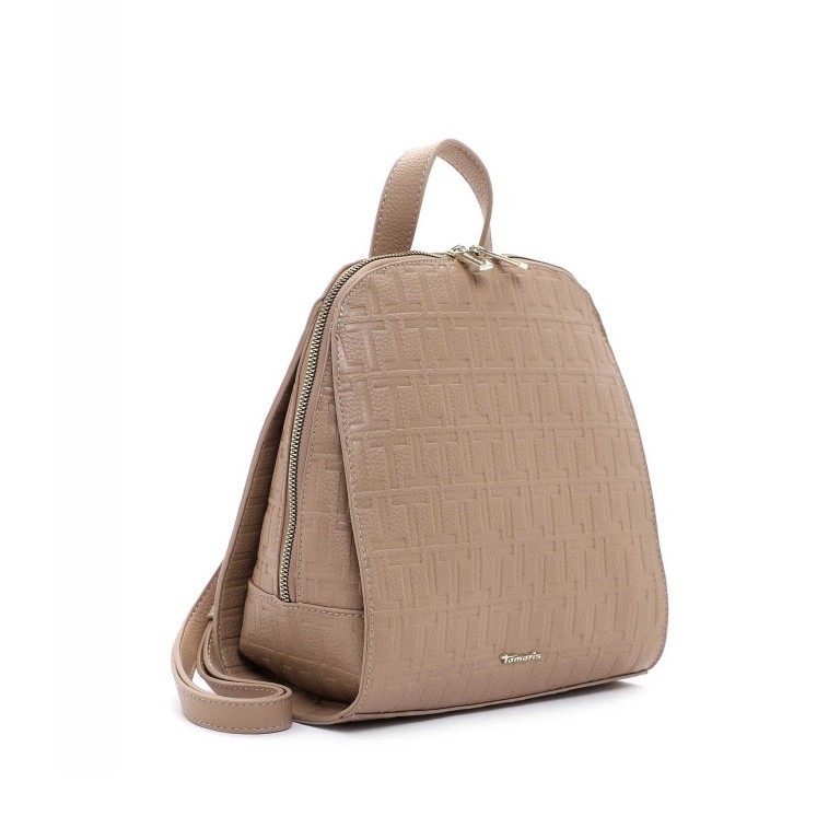 Rucksack Julia Taupe, Farbe: taupe/khaki, Marke: Tamaris, EAN: 4063512072411, Abmessungen in cm: 25x28x13, Bild 2 von 5