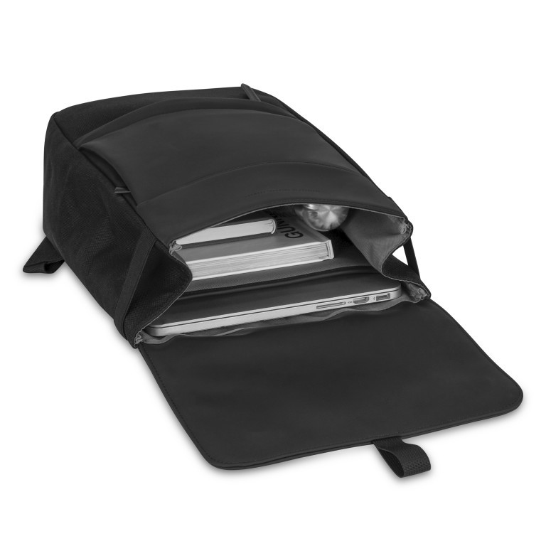 Rucksack Fyn Small mit Laptopfach 13 Zoll All Black, Farbe: schwarz, Marke: Kapten & Son, EAN: 4251145216238, Abmessungen in cm: 21x38x11, Bild 6 von 7