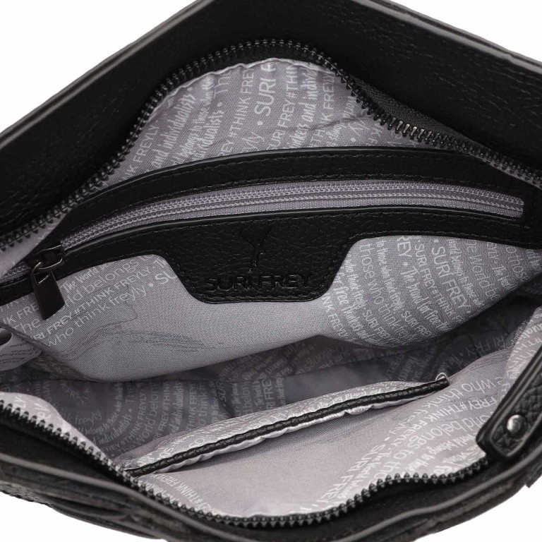Umhängetasche Nandy 13481 Black, Farbe: schwarz, Marke: Suri Frey, EAN: 4056185167706, Abmessungen in cm: 29x28x6, Bild 4 von 5