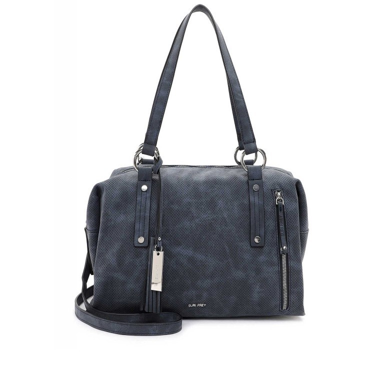 Shopper Steffy 13514 Blue, Farbe: blau/petrol, Marke: Suri Frey, EAN: 4056185168666, Abmessungen in cm: 35x26x15, Bild 1 von 8