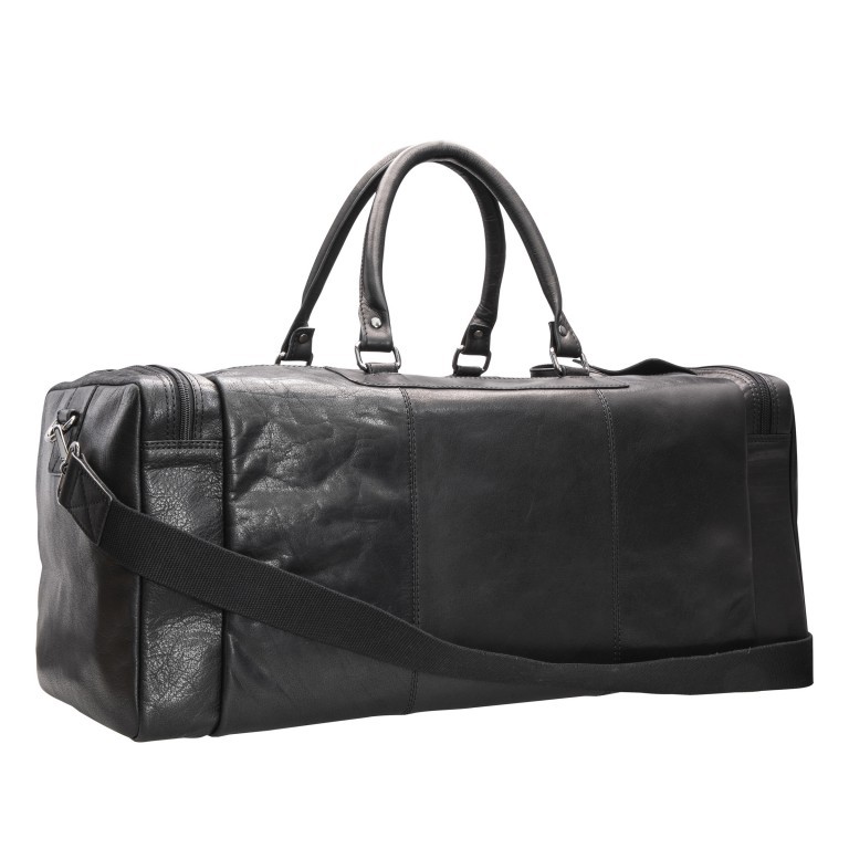 Reisetasche Hyde Park Travelbag Larry SHZ Black, Farbe: schwarz, Marke: Strellson, EAN: 4053533852987, Abmessungen in cm: 57x26x26, Bild 3 von 6