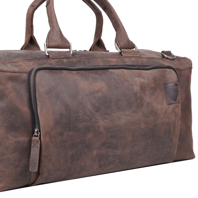 Reisetasche Richmond Landon MHZ Dark Brown, Farbe: braun, Marke: Strellson, EAN: 4053533952236, Abmessungen in cm: 50x25x22, Bild 6 von 6