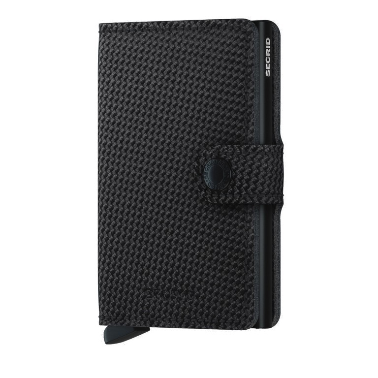 Geldbörse Miniwallet Carbon mit RFID-Schutz Black, Farbe: schwarz, Marke: Secrid, EAN: 8718215289357, Abmessungen in cm: 6.8x10.2x1.6, Bild 1 von 5