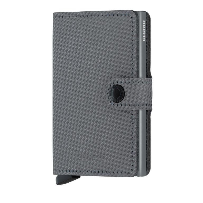 Geldbörse Miniwallet Carbon mit RFID-Schutz Cool Grey, Farbe: grau, Marke: Secrid, EAN: 8718215289371, Abmessungen in cm: 6.8x10.2x1.6, Bild 1 von 5