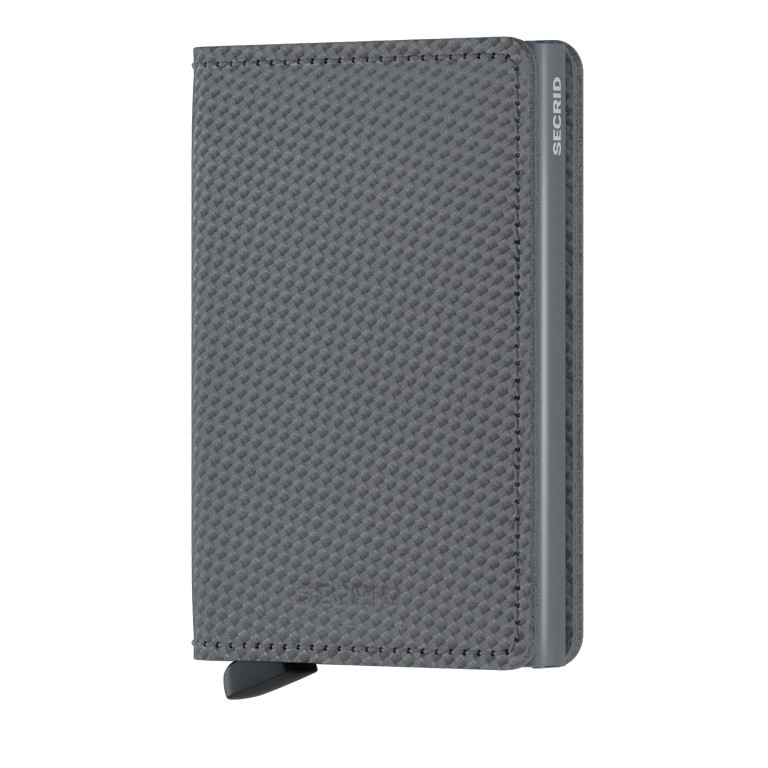 Geldbörse Slimwallet Carbon mit RFID-Schutz Cool Grey, Farbe: grau, Marke: Secrid, EAN: 8718215289388, Abmessungen in cm: 6.8x10.2x1.6, Bild 1 von 5
