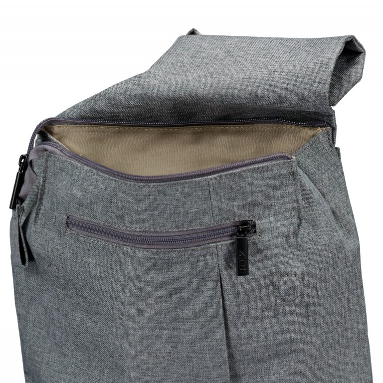 Rucksack Benno BE130 mit Laptopfach 13 Zoll Stone, Farbe: grau, Marke: Zwei, EAN: 4250257923683, Abmessungen in cm: 28x35x11, Bild 6 von 6