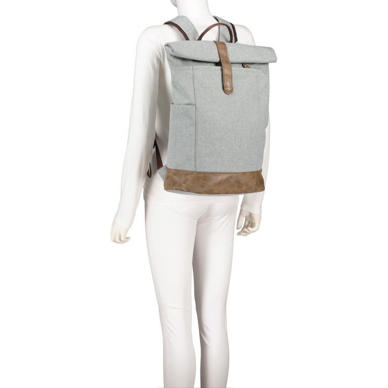 Rucksack Olli O26 mit Laptopfach 13 Zoll Creme, Farbe: beige, Marke: Zwei, EAN: 4250257928121, Bild 5 von 7