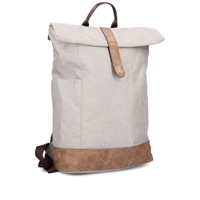 Rucksack Olli O26 mit Laptopfach 13 Zoll Creme, Farbe: beige, Marke: Zwei, EAN: 4250257928121, Bild 2 von 7