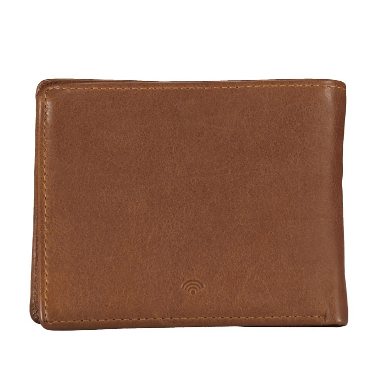 Geldbörse Cognac, Farbe: cognac, Marke: Hausfelder Manufaktur, EAN: 4065646007734, Abmessungen in cm: 12x9.5x2, Bild 3 von 4