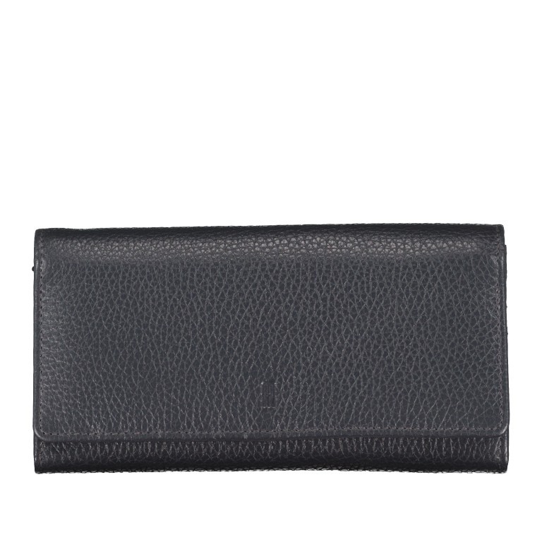 Geldbörse Nappa mit RFID-Schutz Dunkelblau, Farbe: blau/petrol, Marke: Hausfelder Manufaktur, EAN: 4065646007826, Abmessungen in cm: 19x10.5x3, Bild 1 von 4