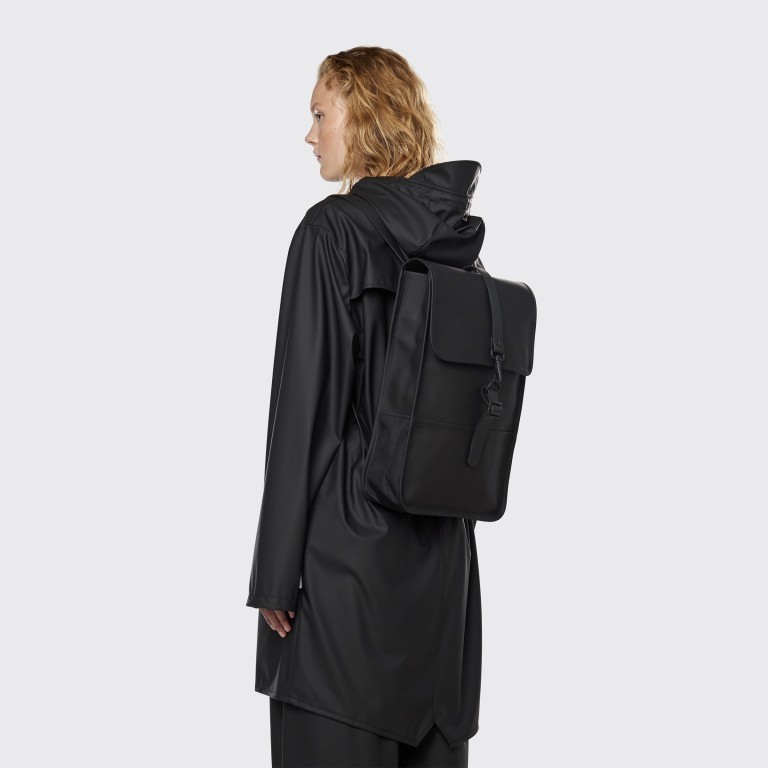 Rucksack Backpack Mini Slate, Farbe: grau, Marke: Rains, EAN: 5711747497729, Abmessungen in cm: 27x39x8, Bild 3 von 5
