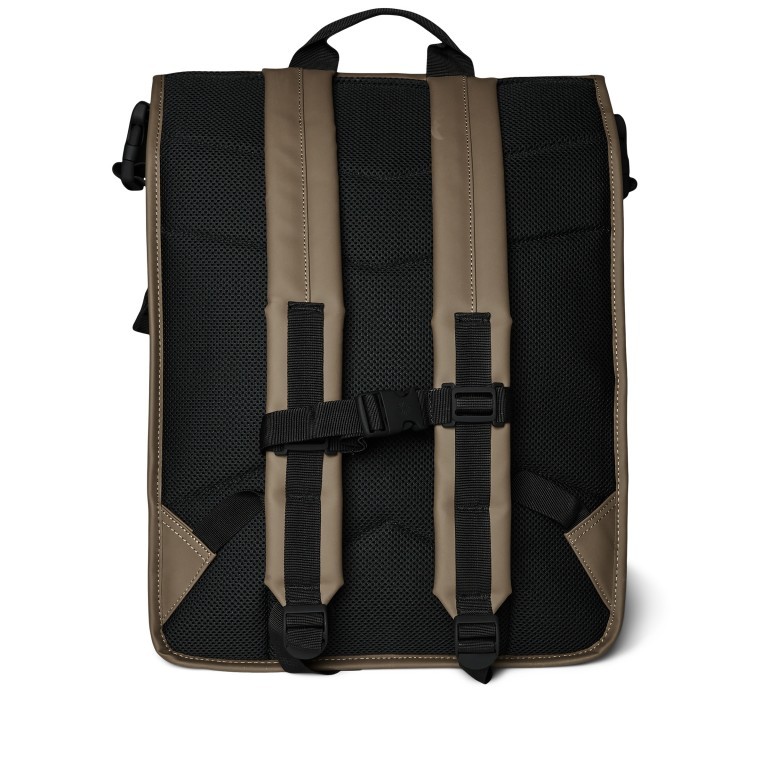 Rucksack Buckle Rolltop Wood, Farbe: braun, Marke: Rains, EAN: 5711747524722, Abmessungen in cm: 34x47x12, Bild 2 von 5