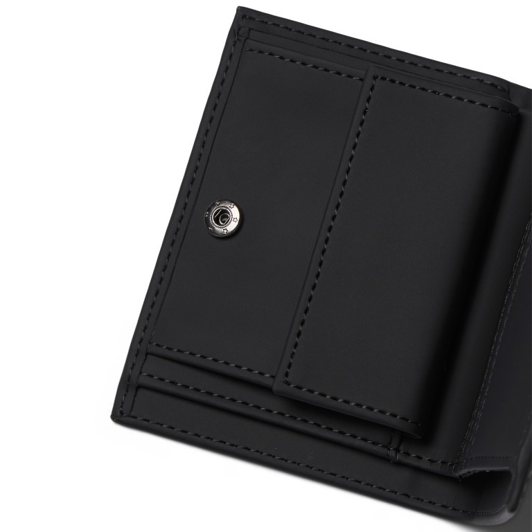 Geldbörse Folded Wallet Black, Farbe: schwarz, Marke: Rains, EAN: 5711747518356, Abmessungen in cm: 9x11x1.5, Bild 3 von 4