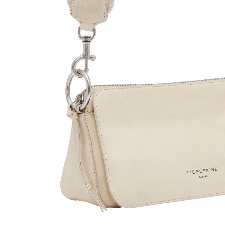 Umhängetasche Clarice Crossbody Bag M Pearl, Farbe: beige, Marke: Liebeskind Berlin, EAN: 4064657035491, Abmessungen in cm: 27x15x8, Bild 5 von 5