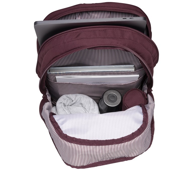 Rucksack Urban mit separatem Laptopfach 16 Zoll Rust, Farbe: rot/weinrot, Marke: Beckmann, EAN: 7049983300403, Abmessungen in cm: 30x48x22, Bild 5 von 8
