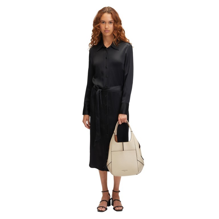 Beuteltasche Lilly Pebble Tote M Pearl, Farbe: beige, Marke: Liebeskind Berlin, EAN: 4064657036634, Abmessungen in cm: 32x28x14, Bild 3 von 5