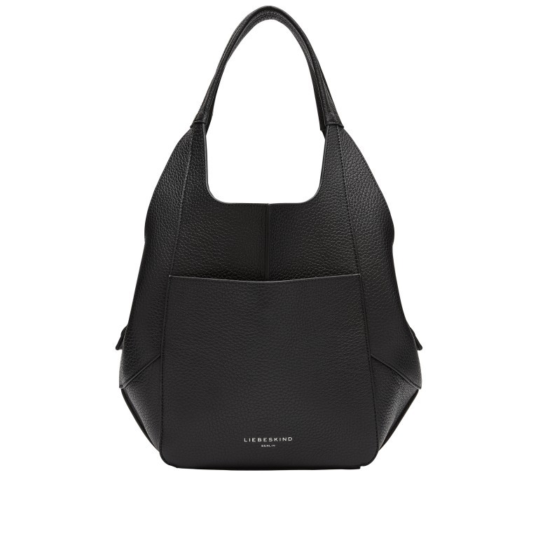 Beuteltasche Lilly Pebble Tote M Black, Farbe: schwarz, Marke: Liebeskind Berlin, EAN: 4064657036627, Abmessungen in cm: 32x28x14, Bild 1 von 5