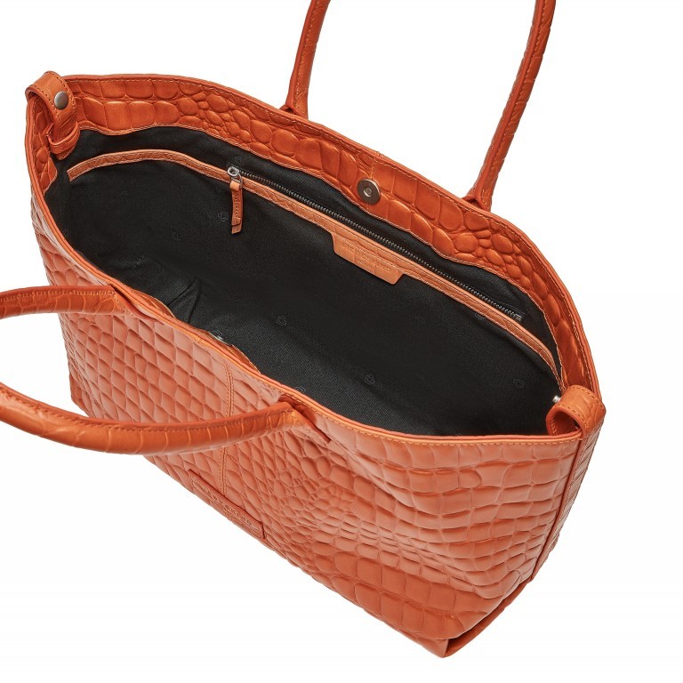 Shopper Waxy Kroko Chelsea M Dark Mandarine, Farbe: orange, Marke: Liebeskind Berlin, EAN: 4064657035019, Abmessungen in cm: 36x28x15, Bild 6 von 7