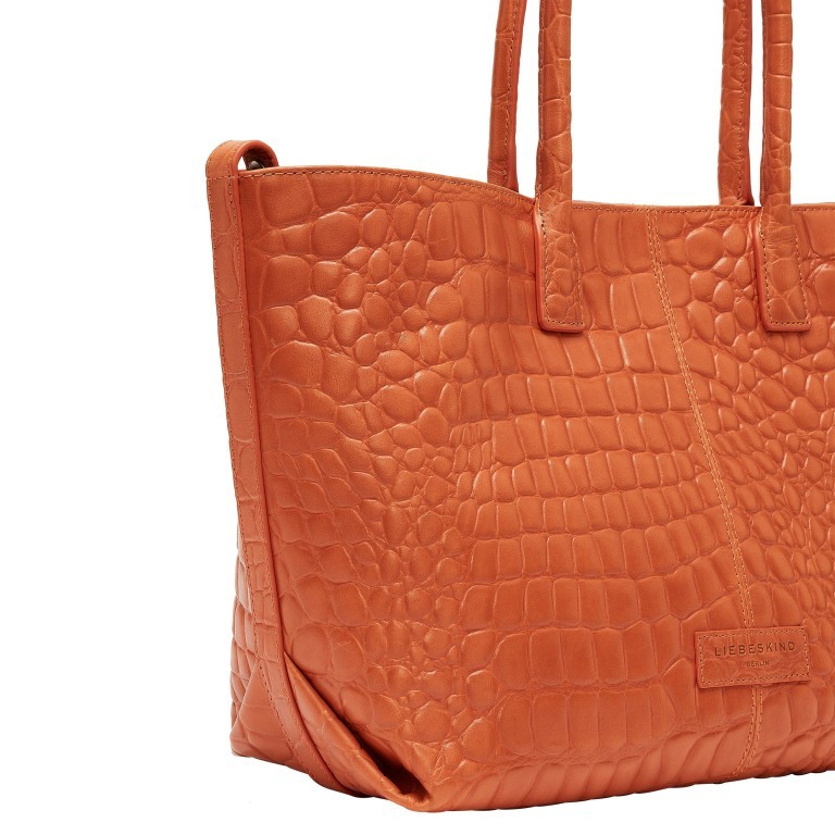 Shopper Waxy Kroko Chelsea M Dark Mandarine, Farbe: orange, Marke: Liebeskind Berlin, EAN: 4064657035019, Abmessungen in cm: 36x28x15, Bild 7 von 7