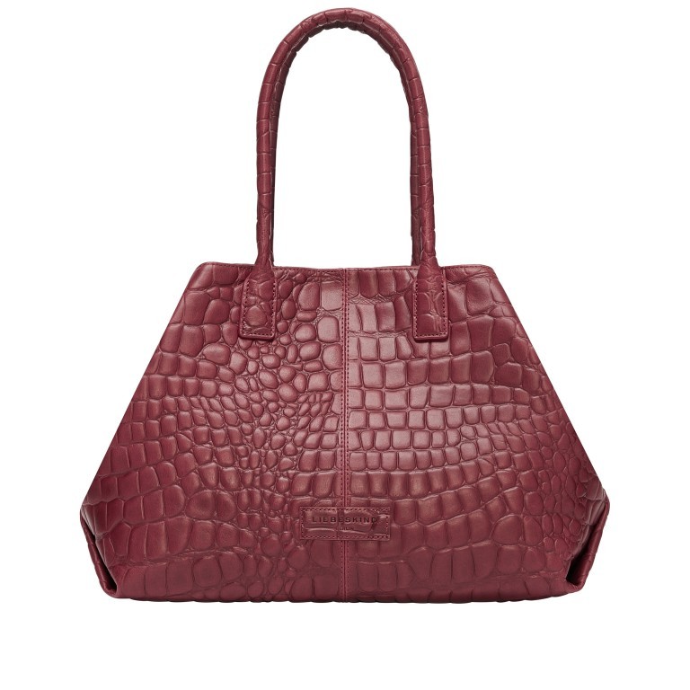 Shopper Waxy Kroko Chelsea M Peony, Farbe: rot/weinrot, Marke: Liebeskind Berlin, EAN: 4064657035026, Abmessungen in cm: 36x28x15, Bild 1 von 7