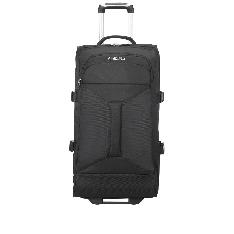 Reisetasche Road Quest Duffle Wheel M mit zwei Rollen Solid Black, Farbe: schwarz, Marke: American Tourister, EAN: 5414847661617, Abmessungen in cm: 38x69x29, Bild 1 von 9