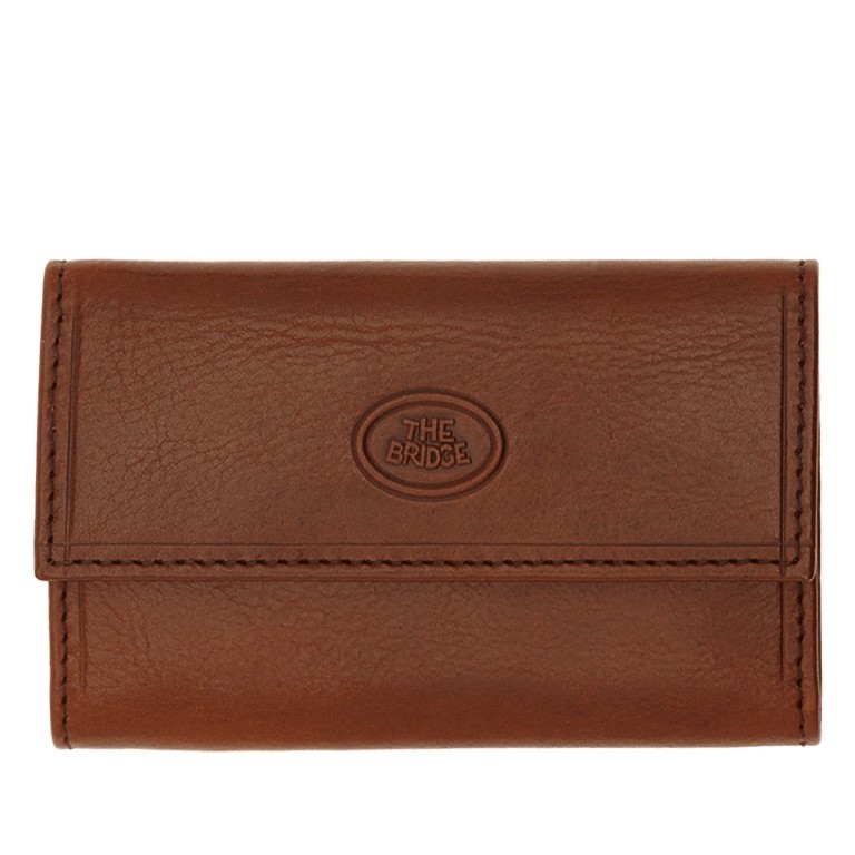 Schlüsseletui Story Uomo Marrone, Farbe: cognac, Marke: The Bridge, EAN: 8033748011108, Abmessungen in cm: 11x6.5x1, Bild 1 von 2
