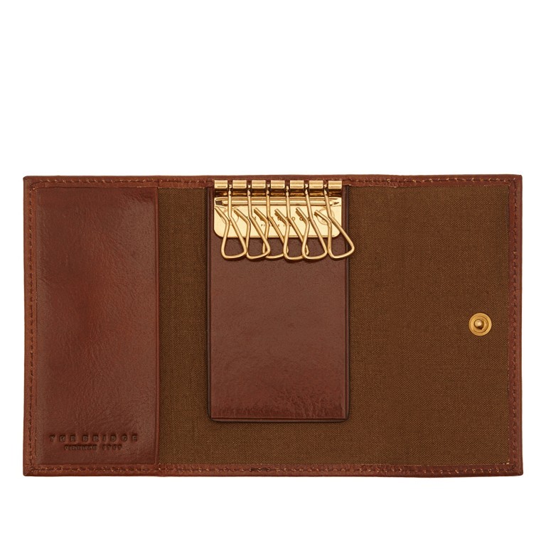 Schlüsseletui Story Uomo Marrone, Farbe: cognac, Marke: The Bridge, EAN: 8033748011108, Abmessungen in cm: 11x6.5x1, Bild 2 von 2