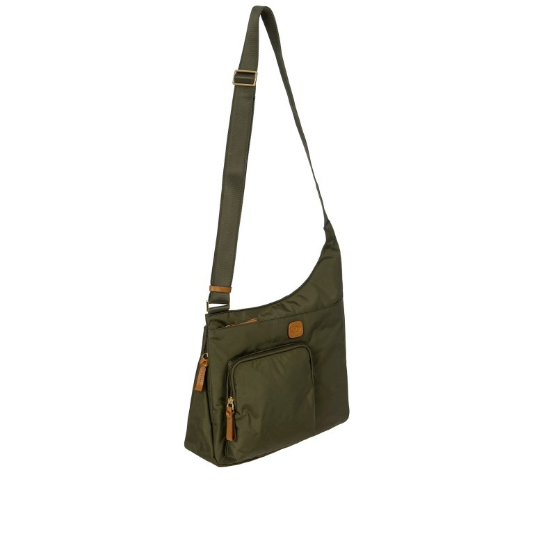 Umhängetasche X-BAG & X-Travel Olive, Farbe: grün/oliv, Marke: Brics, EAN: 8016623886879, Abmessungen in cm: 32x28x8, Bild 2 von 7