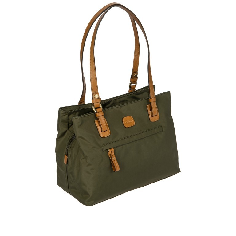 Shopper X-BAG & X-Travel 3 Fächer Größe M Olive, Farbe: grün/oliv, Marke: Brics, EAN: 8016623887418, Abmessungen in cm: 32x25x15, Bild 2 von 7