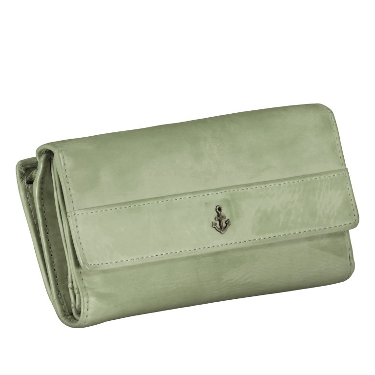 Geldbörse Anchor-Love Fayette B3.1549 Mint Green, Farbe: grün/oliv, Marke: Harbour 2nd, EAN: 4046478060814, Abmessungen in cm: 18.5x9.5x3, Bild 2 von 6