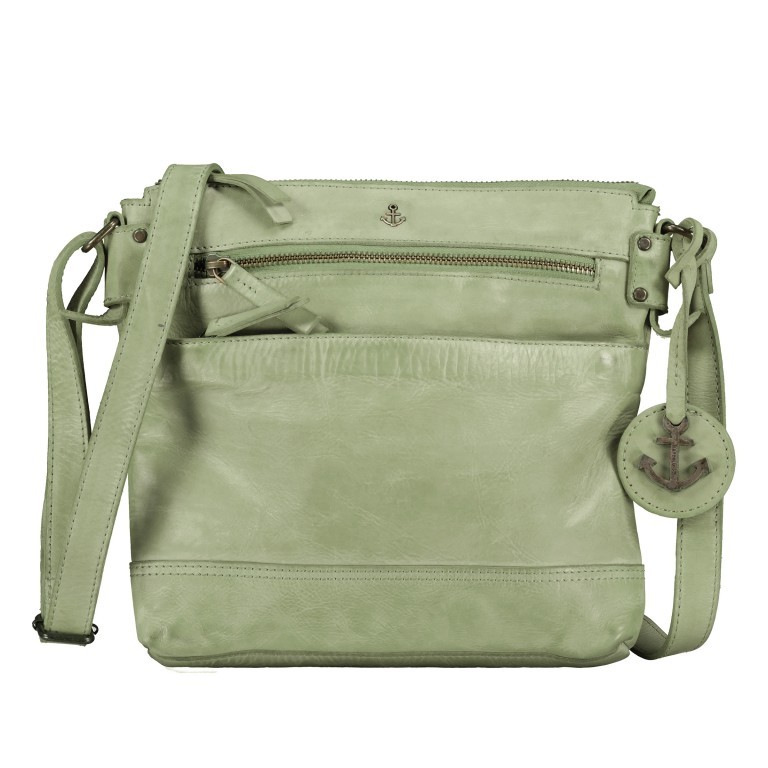 Umhängetasche Anchor-Love Isalie B3.7599 Mint Green, Farbe: grün/oliv, Marke: Harbour 2nd, EAN: 4046478060418, Abmessungen in cm: 27x23x3, Bild 1 von 6