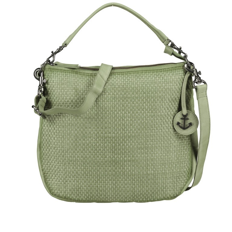 Beuteltasche Soft-Weaving Maureen B3.9811 Mint Green, Farbe: grün/oliv, Marke: Harbour 2nd, EAN: 4046478059528, Abmessungen in cm: 36x29x10.5, Bild 1 von 9